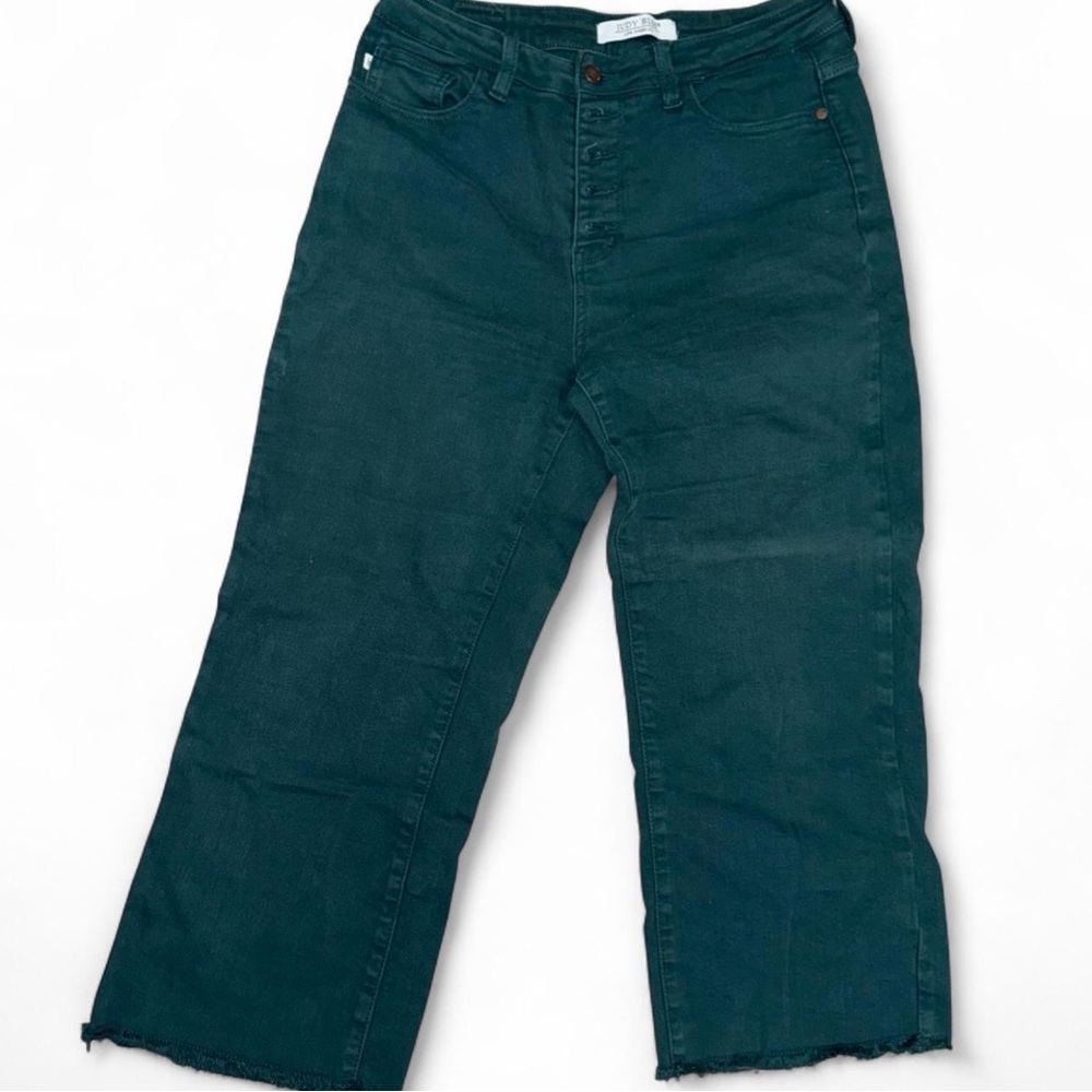 Judy Blue Teal Denim Jeans - Emerald Green